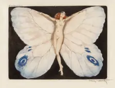 Open Wings, 1936. Creator: Icart, Louis Justin Laurent (1888-1950)
