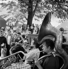 Open-air concert on Hampstead Heath, London, 1957-1962. Artist: John Gay