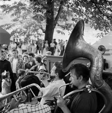 Open-air concert on Hampstead Heath, London, 1957-1962. Artist: John Gay