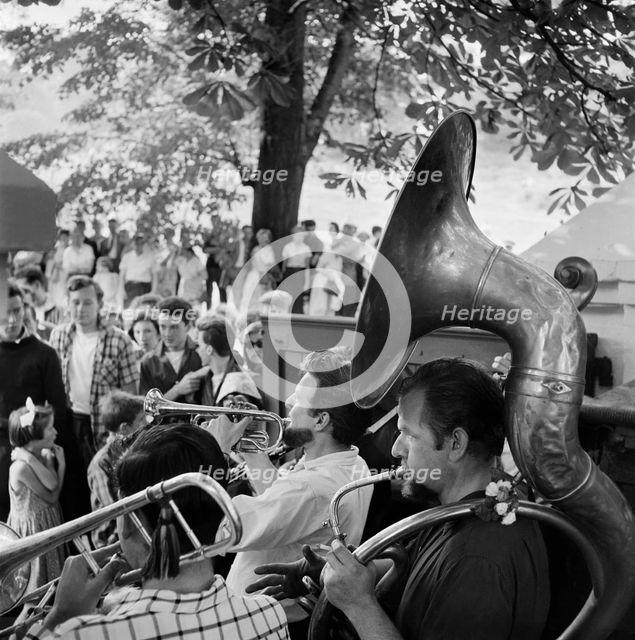 Open-air concert on Hampstead Heath, London, 1957-1962. Artist: John Gay