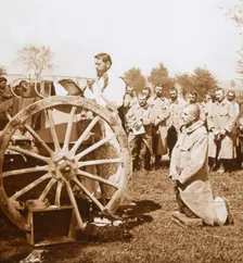 Open-air mass, Carency, northern France, c1914-c1918