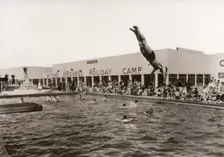 Open air swimming pool at Butlins, Skegness, Lincolnshire, 1936