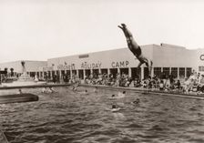 Open air swimming pool at Butlins, Skegness, Lincolnshire, 1936