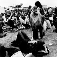 Open air pop festival, London, 1970. Creator: Henry Grant