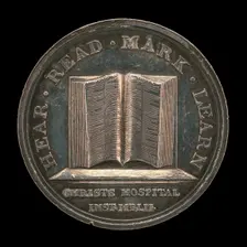 Open Book of Exodus [reverse], designed c. 1780/1790, awarded 1846. Creator: Lewis Pingo