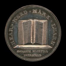 Open Book of Exodus [reverse], designed c. 1780/1790, awarded 1846. Creator: Lewis Pingo