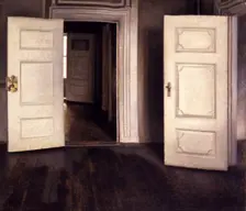Open Doors. Artist: Hammershøi, Vilhelm (1864-1916)