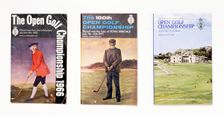 Open golf championship programmes, 1980s. Creator: Unknown