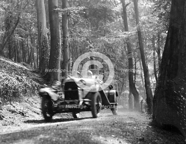 Open high chassis Lagonda taking part in the North West London Motor Club Trial, 1 June 1929. Artist: Bill Brunell.