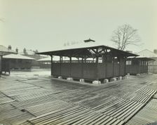 Open sided class sheds, Brent Knoll Open Air School, Forest Hill, London, 1928