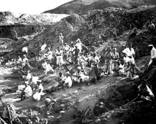 Opencast mine, Korea, 1900