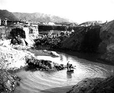 Opencast mine, Korea, 1900