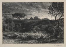 Opening the Fold, 1880. Creator: Samuel Palmer (British, 1805-1881)