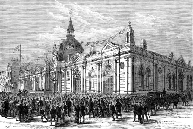 Opening the new Market-Hall, Southport, 1881. Creator: FW.