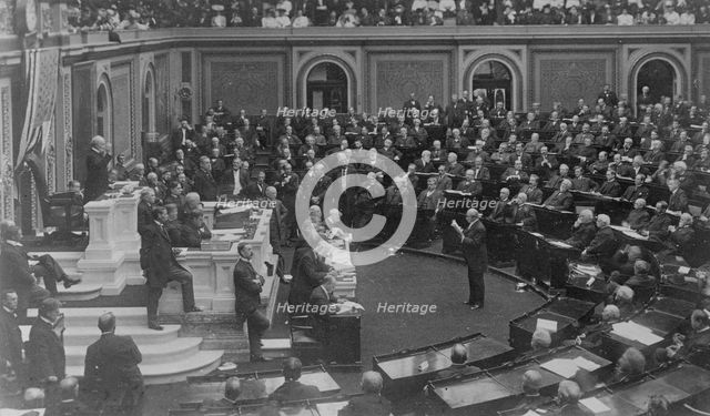 Opening ceremonies of the U.S. 59th Congress, 2nd session, 1906, with Speaker Joseph..., 1906. Creator: Frances Benjamin Johnston.