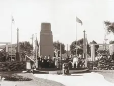 Opening ceremony, Garden of Remembrance, Mosman Park, 1952. Creator: Unknown