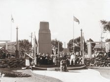 Opening ceremony, Garden of Remembrance, Mosman Park, 1952. Creator: Unknown