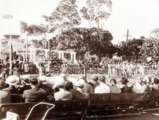 Opening ceremony, Garden of Remembrance, Mosman Park, 1952. Creator: Unknown