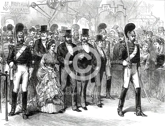 Opening of the American Centennial Exhibition: Official Procession...1876. Creator: Melton Prior.