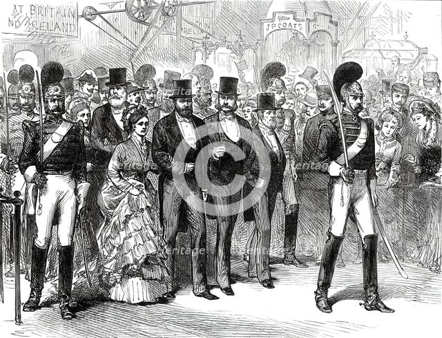 Opening of the American Centennial Exhibition: Official Procession...1876. Creator: Melton Prior.