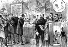 Opening of the Anglo-French telephone line, 1891. Creator: Unknown