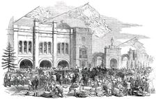 Opening of the Great Cheese-Market, at Chippenham, September 12 - the Market Hall, 1850. Creator: S Read