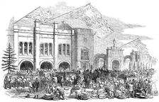 Opening of the Great Cheese-Market, at Chippenham, September 12 - the Market Hall, 1850. Creator: S Read