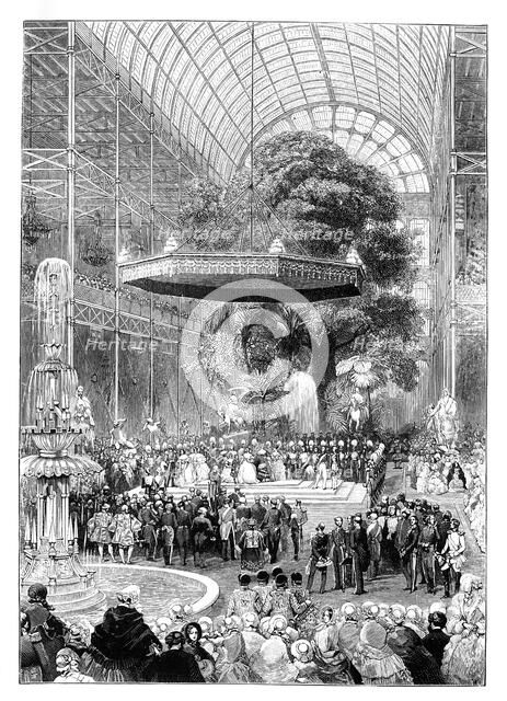 Opening of the Great Exhibition, Hyde Park, London, 1851, (1888.). Artist: Unknown