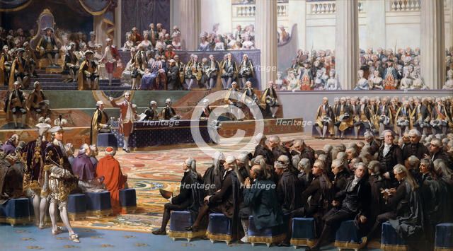 Opening of the Estates-General in Versailles, 5 May 1789. Artist: Couder, Auguste (1790-1873)