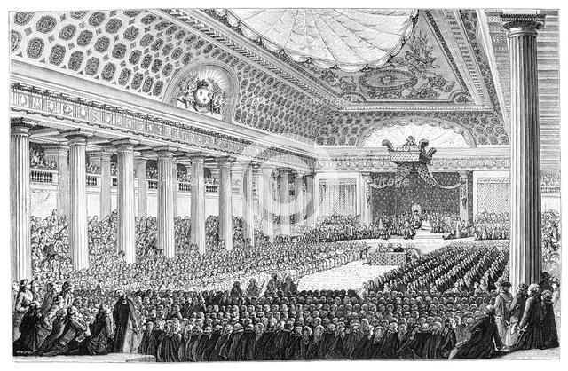 Opening Of The Estates General, Versailles, 1789, (1885). Artist: Unknown