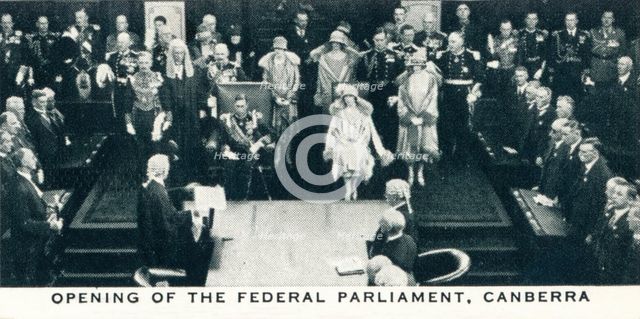 'Opening of the Federal Parliament, Canberra', 1927 (1937). Creator: Unknown.