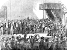 Opening of the First Cape Parliament, in the State-Room, Cape Town, 1854. Creator: Unknown