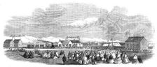 Opening of the first railway in New Zealand, at Christchurch, Canterbury Province, 1864. Creator: Unknown