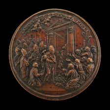 Opening of the Holy Door for the Jubilee [reverse], 1675. Creator: Giovanni Martino Hamerani