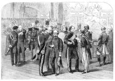 Opening of the International Exhibition Building: the procession forming in the South..., 1862. Creator: Unknown