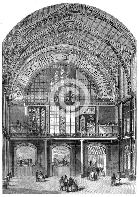 Opening of the International Exhibition: entrance to the Western Annexe, 1862. Creator: Unknown.