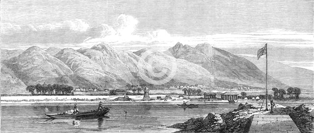 Opening of the Inland Sea Ports of Japan:...foreign settlement conceded at Hiogo, near Osaca, 1868. Creator: Unknown.