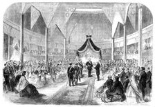 Opening of the Italian Exposition at Florence by Victor Emmanuel, 1861. Creator: Unknown