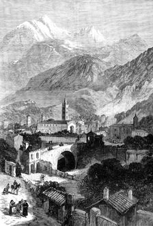 Opening of the Mont Cenis Tunnel: the town of Susa, 1871. Creator: Unknown