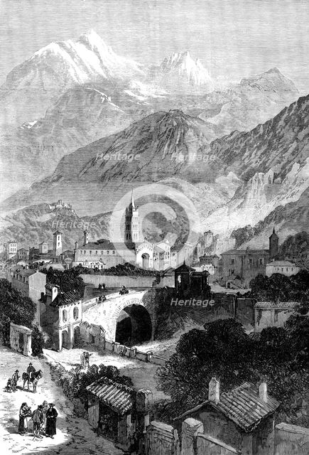Opening of the Mont Cenis Tunnel: the town of Susa, 1871. Creator: Unknown.