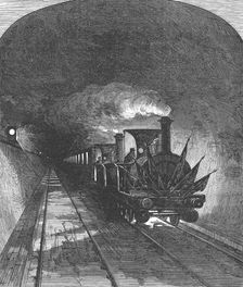 Opening of the Mont Cenis railway tunnel linking France and Switzerland, 1871