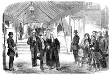 Opening of the Middle Temple Library by the Prince of Wales: His Royal Highness leaving the..., 1861 Creator: Unknown