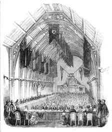 Opening of the New Corn Exchange, at Hull, 1856. Creator: Unknown