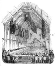 Opening of the New Corn Exchange, at Hull, 1856. Creator: Unknown