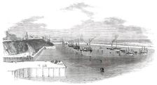 Opening of the New Docks at Sunderland - the Marine Procession, 1850. Creator: Unknown
