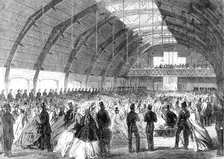 Opening of the new head-quarters of the 1st Surrey Rifle Volunteers, at Camberwell, 1865. Creator: Unknown