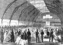 Opening of the new head-quarters of the 1st Surrey Rifle Volunteers, at Camberwell, 1865. Creator: Unknown