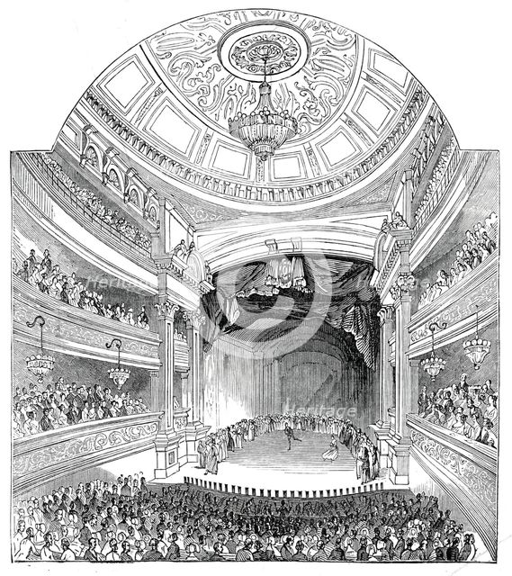 Opening of the New Theatre Royal, Manchester, 1845. Creator: Unknown.