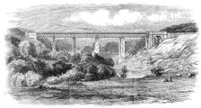 Opening of the South Durham and Lancashire Union Railway: the Tees Viaduct, 1861. Creator: Unknown