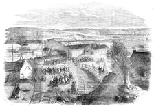 Opening of the South Wales Extension Railway, to Milford Haven, 1856. Creator: Ebenezer Landells